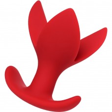Расширяющая анальная втулка с лепестками «Flower» из коллекции ToDo от Toyfa, красная