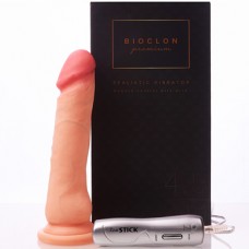 Bioclon Premium Реалистичный вибратор 21 см, телесный. С креплением в виде присоски