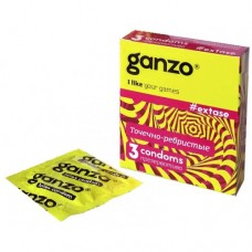 Презервативы Ganzo extase (точечно-ребристые) 3 штуки