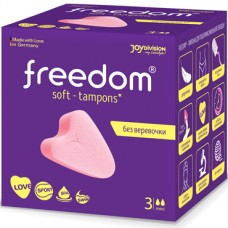 JoyDivision Freedom Soft-Tampons Mini, 3 шт. Мягкие тампоны для женщин