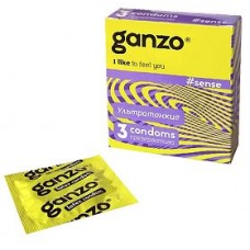 Презервативы Ganzo sense (тонкие) 3 штуки