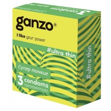 Презервативы Ganzo ultra thin (сверхтонкие) 3 штуки