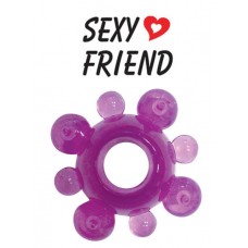 Эрекционное кольцо SEXY FRIEND широкое с крупными пупырышками арт. SF-70121