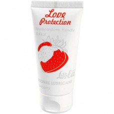Lola Games Love Protection Strawberry, 50 мл. Лубрикант на с ароматом клубники