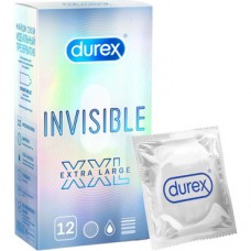 Durex Invisible XXL, 12 шт. Презервативы ультратонкие увеличенные