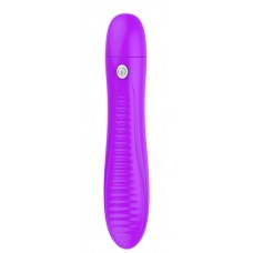 Фиолетовый вибратор USB с силиконовым напылением 19 см х 3,6 см